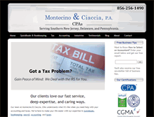 Tablet Screenshot of montecinocpa.com